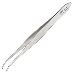 Med Vet International Miltex Vantage Iris Forceps, 4in, Half Curved, with