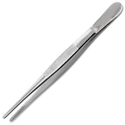 Med Vet International&nbsp;Miltex MeisterHand Dressing Forceps, 4.5in, Standard Pattern, Serrated Handles, German, MH6-4