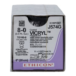 Med Vet International SUTVIC PLGA8-0TG 160-88, Quantity: Dozen of 12