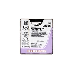 Med Vet International SUTVIC PLGA6-0S-1418, Quantity: Dozen of 12