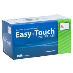 Med Vet International EasyTouch Pen Needles, 32G x 5/32in, 100/Box, Quantity:
