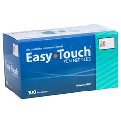 Med Vet International EasyTouch Pen Needles, 30G x 5/16in, 100/Box, Quantity: