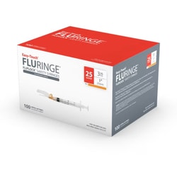 Med Vet International EasyTouch Fluringe Syringe FlipLock Exch Needle,