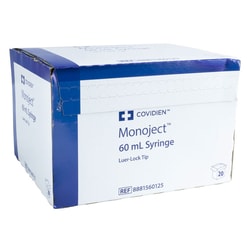 Med Vet International&nbsp;Monoject Syringes Hard Pack 60cc L/L 20/bx