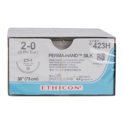 Med Vet International Ethicon Permahand Silk Suture, Size 2-0, CT-1, 30In,