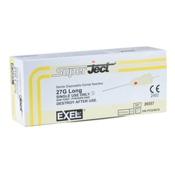 Med Vet International NEEDLEDENTAL 27G LONGEXEL, Quantity: Pack of 100