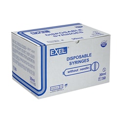 Med Vet International Exel Syringe, 30-35mL, Catheter, 50/BX, 26292, Quantity: