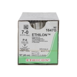 Med Vet International SUTUREETHILON7-0P-618IN, Quantity: Dozen of 12