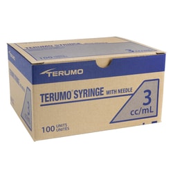 Med Vet International Terumo Syringe & Needle, 3mL, Luer Lock, 20GX 1in,