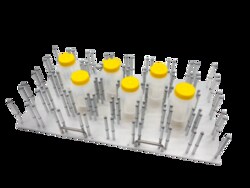 Kuhner Shaker Inc&nbsp;TRAY WITH PINS F-600/28. HOLDS
