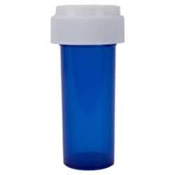 Med Vet International Blue Prescription Vial, 8 Dram, Reversible Cap, 410/Case