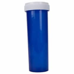 Med Vet International&nbsp;Blue Prescription Vial, 60 Dram, Reversible Cap, 115/Case