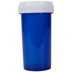 Med Vet International Blue Prescription Vial, 40 Dram, Reversible Cap, 160/Case