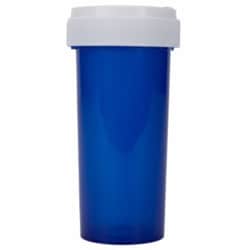 Med Vet International Blue Prescription Vial, 30 Dram, Reversible Cap, 210/Case