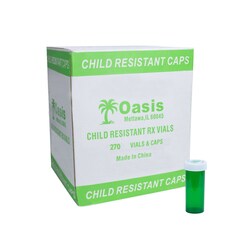 Med Vet International Green Prescription Vial, 16 Dram, 260/Case