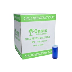 Med Vet International Blue Prescription Vial, 16 Dram, 260/Case