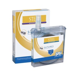 Med Vet International Steel Monofilament Cassette suture, 3-0, 50 meters, each