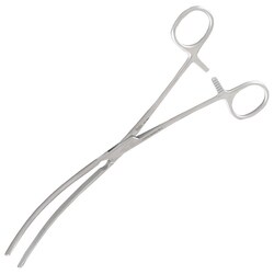 Med Vet International&nbsp;Miltex Vantage Doyen Intestinal Hemostatic Forceps, 9in, Curved, Longitudinal Serrations