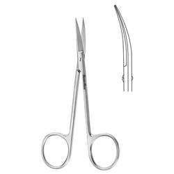 Med Vet International&nbsp;Miltex Iris Scissors, Straight, Fine, Sharp Points, German, 4in, MH5-300