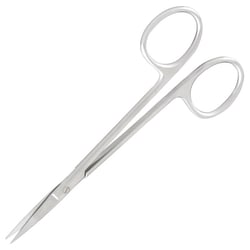 Med Vet International&nbsp;Miltex Iris Scissors, Straight, 4.5in, 12 Pack, EG5-304