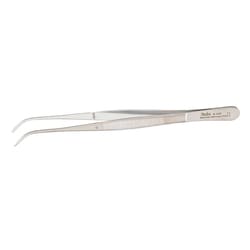 Med Vet International&nbsp;Miltex Semken Tissue Forceps, 4-7/8in, 1 X 2 Teeth, Curved Tips, German, 6-107