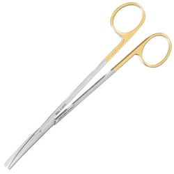 Med Vet International&nbsp;Miltex Metzembaum Scissors, 7in, Curved, Tungsten Carbide
