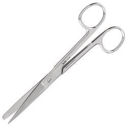Med Vet International&nbsp;Miltex Operating Scissors, 6.5in, Straight with Sharp/Blunt Tip