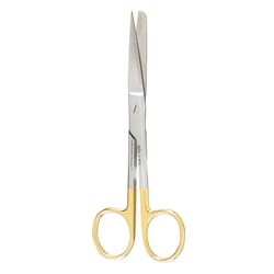 Med Vet International&nbsp;Miltex Operating Scissors, Tungsten Carbide, Straight, Sharp/Blunt, German, 5.75in, 5-16TC