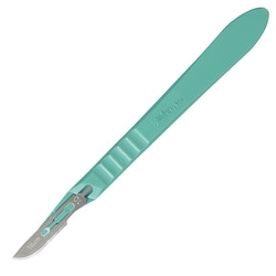 Med Vet International Miltex #10 Disposable Scalpel, Stainless Steel, 10/Box