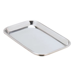Med Vet International Miltex Instrument Tray, Rolled Edge, 10in x 6.5in x 0.75in, 3-934