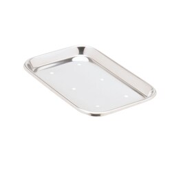 Med Vet International Miltex Mayo Tray, Perforated, 10in x 6.5in x 0.75in, 3-921