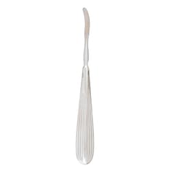 Med Vet International Miltex Joseph Periosteal Elevator, 7in, 6.5mm Wide Blade, Curved, German, 21-64