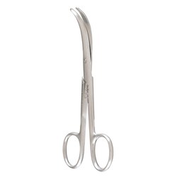 Med Vet International&nbsp;Miltex Full Curve Enucleation Scissors, German, 5in, 18-1498
