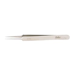 Med Vet International&nbsp;Miltex Jeweler-Style Forceps, 4-3/8in Non-Magnetic Stainless Steel, Style 5F, Micro-Fine Jaw, 17-305X