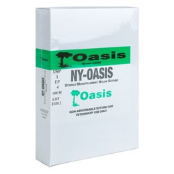 Med Vet International&nbsp;Oasis Nylon Suture Cassette, Size 1, Length of 100M, Each