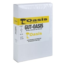 Med Vet International Oasis Chromic Gut Cassette, Size 1, Length of 50M, Each