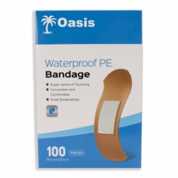 Med Vet International Plastic Adhesive Bandage, Latex Free, 1