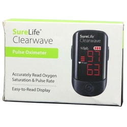 Med Vet International SureLife Clearwave Pulse Oximeter, Black, Each