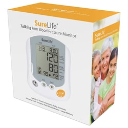 Med Vet International SureLife Premium Arm Blood Pressure Monitor, Talking, Each