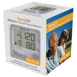 Med Vet International SureLife Premium Wrist Blood Pressure Monitor, Talking, Each