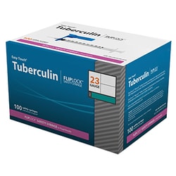 Med Vet International FlipLock Safety Tuberculin Syringes, TB, Exchangeable Needle, 3ml, 23G x 1in, 100/Box