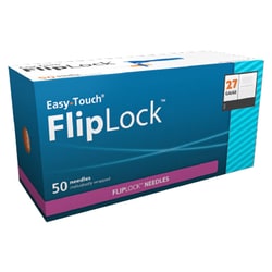 Med Vet International FlipLock Safety Needles, 27G x 1in, 50/Box