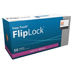 Med Vet International&nbsp;FlipLock Safety Needles, 23G x 1in, 50/Box