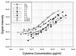 Abcam&nbsp;Feline Cytokine Antibody Array (10 Targets) - Quantitative.
