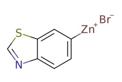 eMolecules​&nbsp;1,3-Benzothiazol-6-ylzinc bromide, 0.5 M in THF | Synthonix |279.460 | C7H4BrNSZn | 0.000 | [Br-].[Zn+]c1ccc2ncsc2c1 | 100ml | 818572004