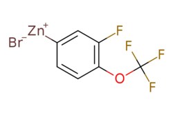 eMolecules​&nbsp;Synthonix  [3-Fluoro-4-(trifluoromethoxy)phenyl]zinc bromide 0.5 M in THF  50ml  812584979  F88169      [null]  324.380  C7H3BrF4OZn