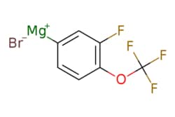 eMolecules​&nbsp;170793-02-9 | [3-Fluoro-4-(trifluoromethoxy)phenyl]magnesium bromide, 0.5 M in THF | Synthonix283.303 | C7H3BrF4MgO | 0.000 | [Br-].Fc1cc([Mg+])ccc1OC(F)(F)F | 25ml | 812584976
