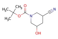 eMolecules​&nbsp;Advanced ChemBlocks  tert-butyl 3-cyano-5-hydroxypiperidine-1-carboxylate  1g  812534541  Y218964  95.000  2091522-65-3  [null]  226.276  C11H18N2O3
