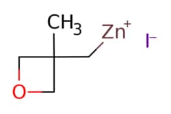 eMolecules​&nbsp;Synthonix  [(3-methyloxetan-3-yl)methyl]zinc iodide 0.50 M in THF  25ml  794220299  M80983    1451089-95-4  [null]  277.410  C5H9IOZn