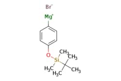 eMolecules​&nbsp;Synthonix  4-(tert-Butyldimethylsiloxy)phenylmagnesium bromide 0.50 M in THF  100ml  721997565  B73740    107539-52-6  MFCD11553174  311.577  C12H19BrMgOSi